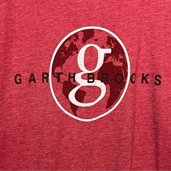 Garth Brooks So Far World Tour T Shirt Mens XXL Red Short Sleeve Tultex - Picture 5 of 8
